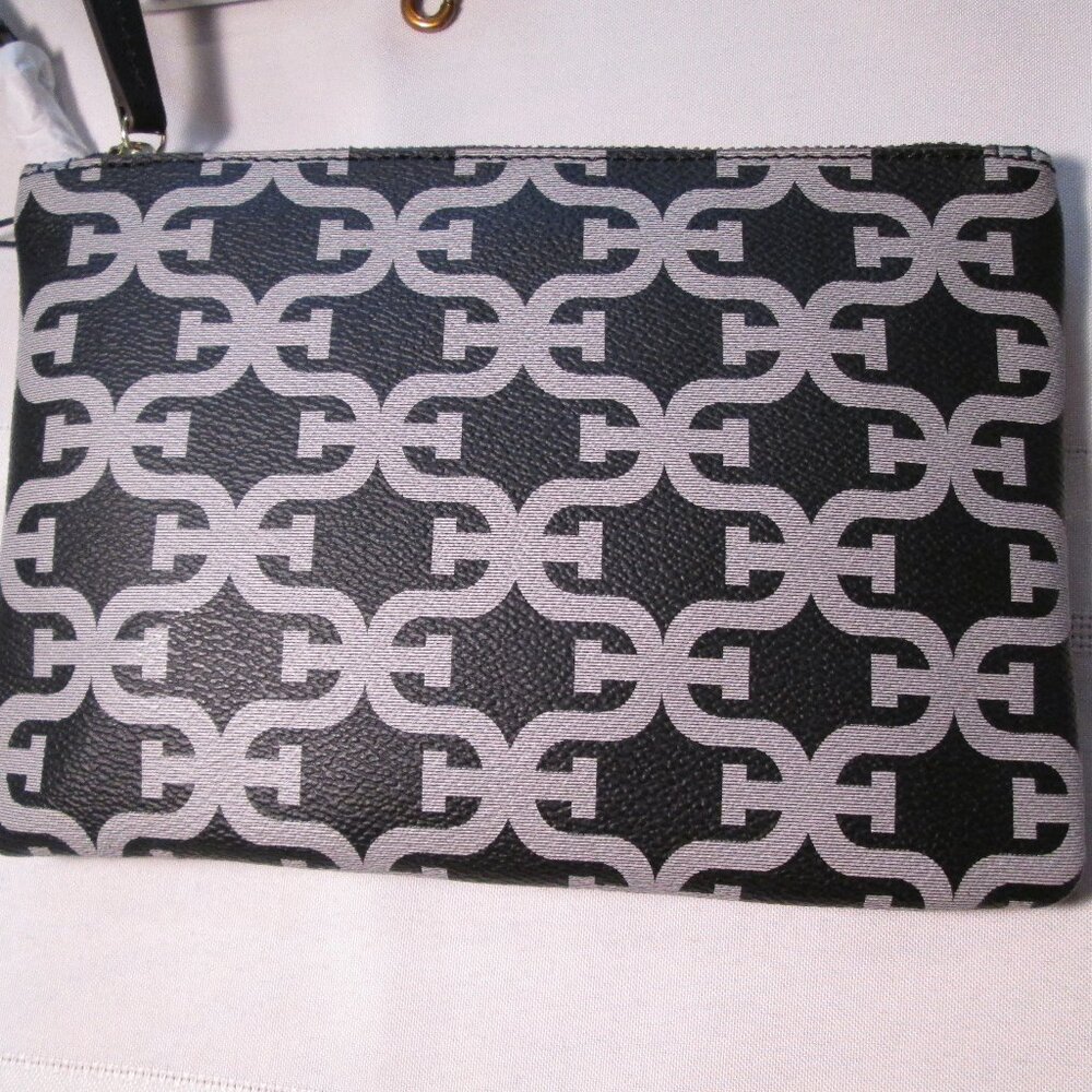 Sam Edelman Heritage Black Signature Clutch Crossbody NWT - Picture 2 of 4